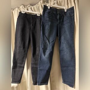 TWO PAIR Candie's Black and Blue Skinny Leg Jeans